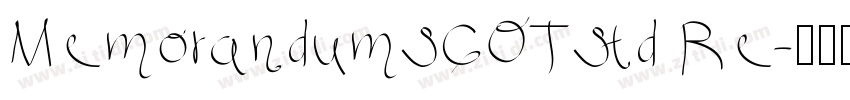 MemorandumSGOTStd Re字体转换